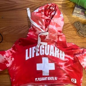 Tye dye lifeguard hoodie